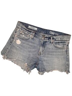 Gap 1969 Authentic Best Girlfriend Cut-Off Jean Shorts SZ 25